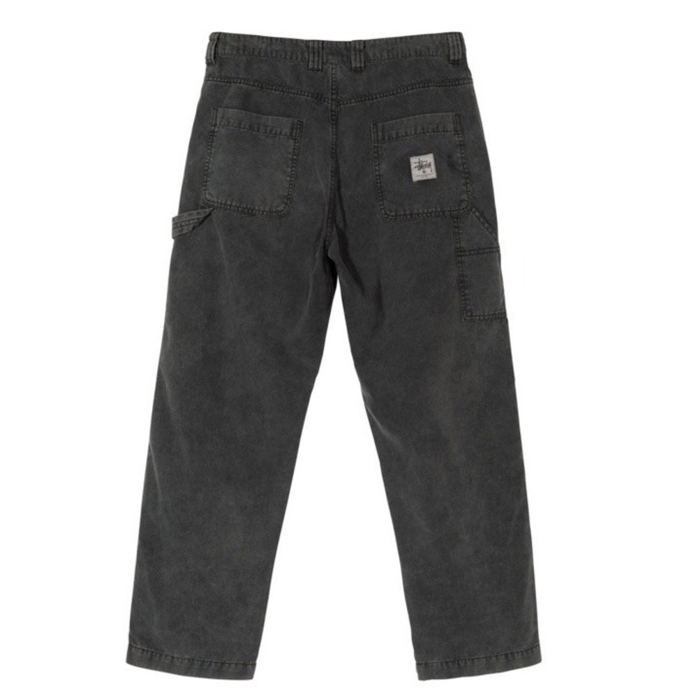 STUSSY Washed Canvas Work Pant Grey Double Knee Painter Pants Mens 34x30